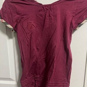Kids Garnet Pink Burberry Shirt